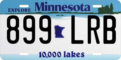 MN license plate 899LRB