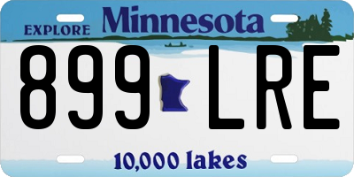 MN license plate 899LRE