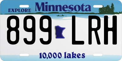 MN license plate 899LRH