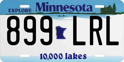 MN license plate 899LRL