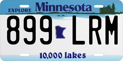 MN license plate 899LRM