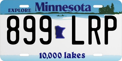 MN license plate 899LRP