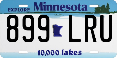 MN license plate 899LRU
