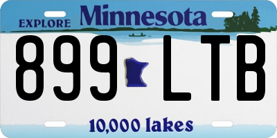 MN license plate 899LTB