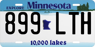 MN license plate 899LTH