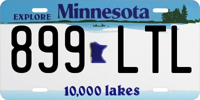 MN license plate 899LTL