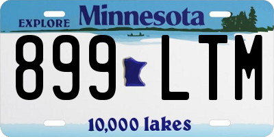 MN license plate 899LTM