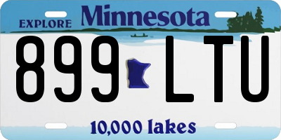 MN license plate 899LTU