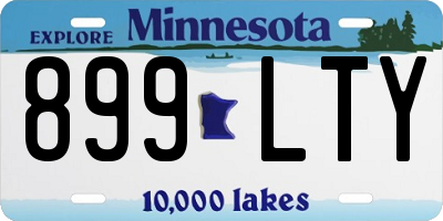 MN license plate 899LTY