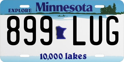 MN license plate 899LUG