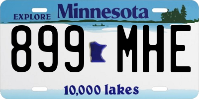 MN license plate 899MHE