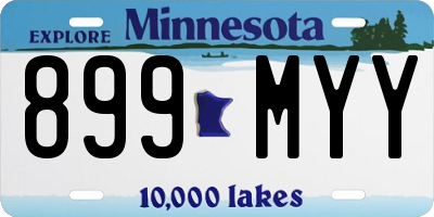 MN license plate 899MYY