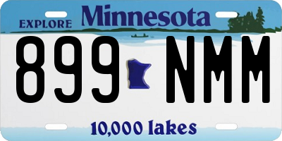 MN license plate 899NMM