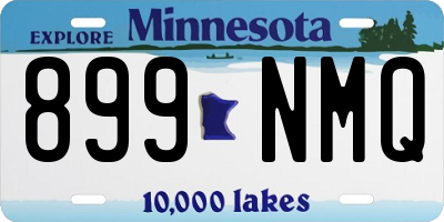 MN license plate 899NMQ