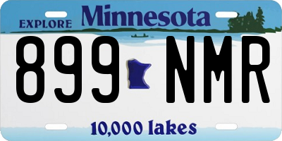 MN license plate 899NMR
