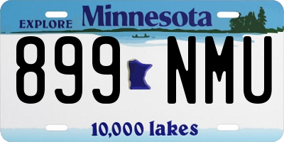 MN license plate 899NMU