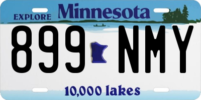 MN license plate 899NMY
