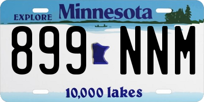 MN license plate 899NNM