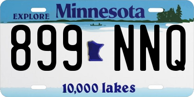 MN license plate 899NNQ