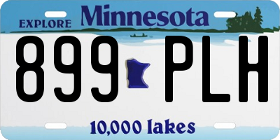 MN license plate 899PLH
