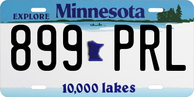 MN license plate 899PRL
