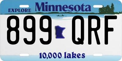 MN license plate 899QRF