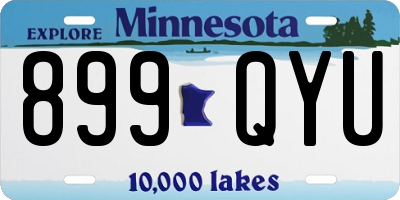 MN license plate 899QYU