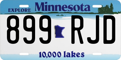 MN license plate 899RJD