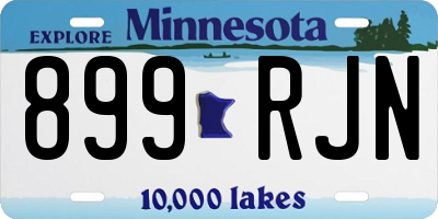 MN license plate 899RJN