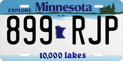 MN license plate 899RJP