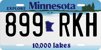 MN license plate 899RKH