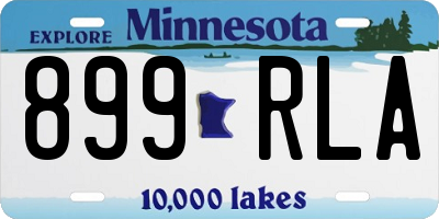 MN license plate 899RLA