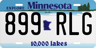 MN license plate 899RLG