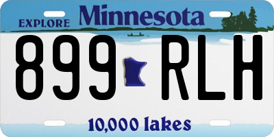 MN license plate 899RLH