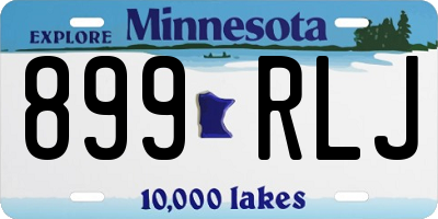 MN license plate 899RLJ