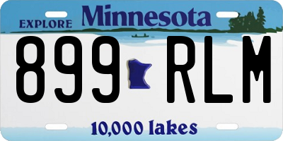 MN license plate 899RLM