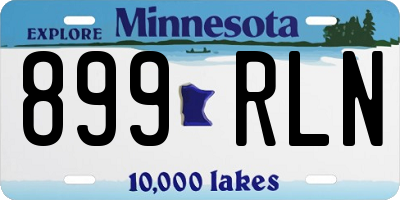 MN license plate 899RLN