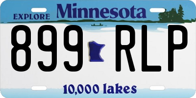 MN license plate 899RLP