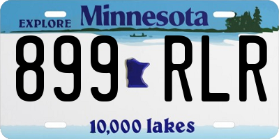 MN license plate 899RLR