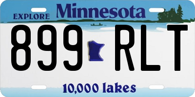 MN license plate 899RLT