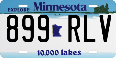 MN license plate 899RLV