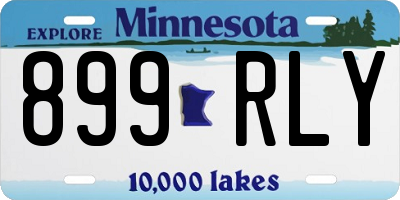 MN license plate 899RLY