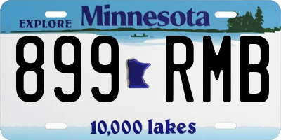 MN license plate 899RMB
