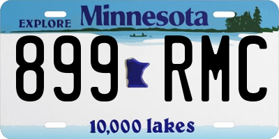 MN license plate 899RMC