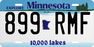 MN license plate 899RMF