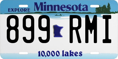 MN license plate 899RMI