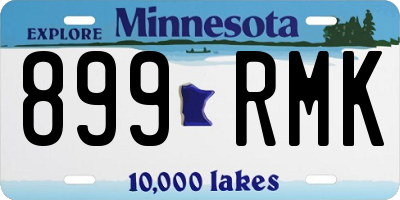 MN license plate 899RMK