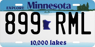 MN license plate 899RML