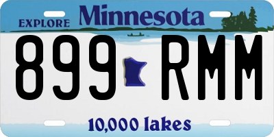 MN license plate 899RMM