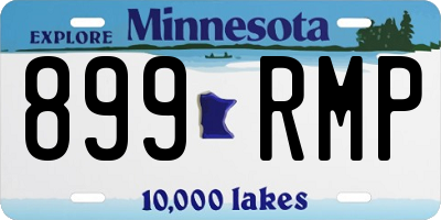 MN license plate 899RMP